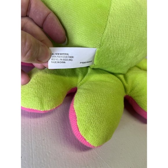 Goffa Sparkly Shiny Orange Small Medium Octopus Lot Plush Smiling Stuffed Animal - Picture 9 of 11